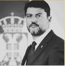 Portrait of Ambassador Vladimir Božović, PhD, President of the Society of Foreign Consuls in New York.